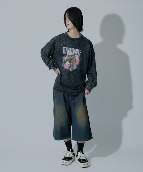 WONDER OF WANDER(ワンダーオブワンダー)の「Graphic L/S TEE C(Tシャツ/カットソー・メンズ・グリーン/ブラック・XL/L/M)」の8枚目の写真