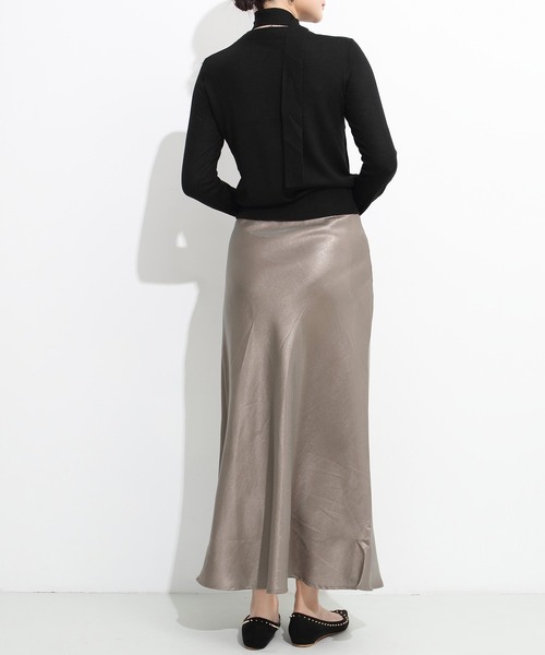 ツイルサテンナロースカート（スカート）｜by LEGNA（バイレグナ