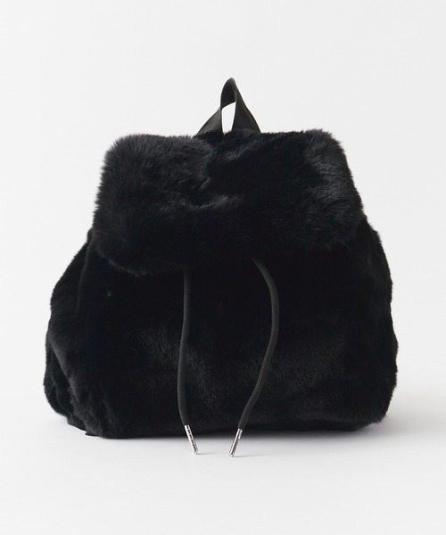 Chick(チック)の「Animal Pattern Fake Fur Backpack / フェイクファー バックパック(バックパック/リュック・レディース・アイボリー/ブラック/アニマル・FREE)」の9枚目の写真