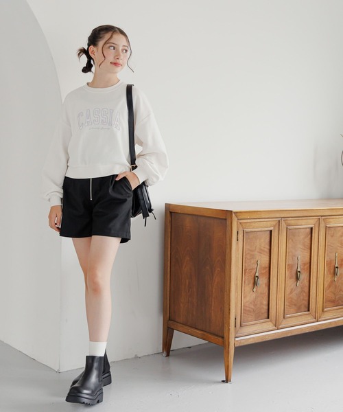 GLOBAL WORK（グローバルワーク）の「PUリボンショルダー/248357（ショルダーバッグ・キッズ・ブラック/アイボリー・FREE）」の8枚目の写真