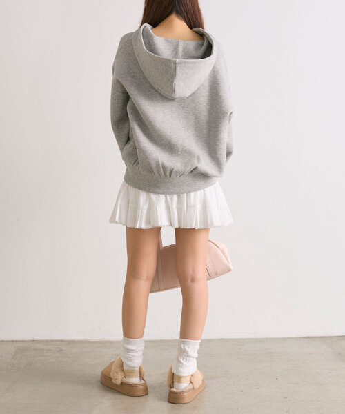 OLIVE des OLIVE(オリーブデオリーブ)の「リボンレースZIPパーカー(Tシャツ/カットソー・レディース・トップグレー/サックスブルー/オフホワイト・FREE)」の22枚目の写真