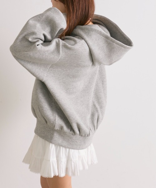 OLIVE des OLIVE(オリーブデオリーブ)の「リボンレースZIPパーカー(Tシャツ/カットソー・レディース・トップグレー/サックスブルー/オフホワイト・FREE)」の11枚目の写真