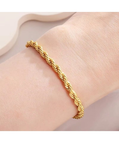 ARCHIVER（アーカイバ）の「【Bz】ゴールドチェーンブレスレット(BDS)（ブレスレット・レディース・ゴールド・FREE）」の2枚目の写真