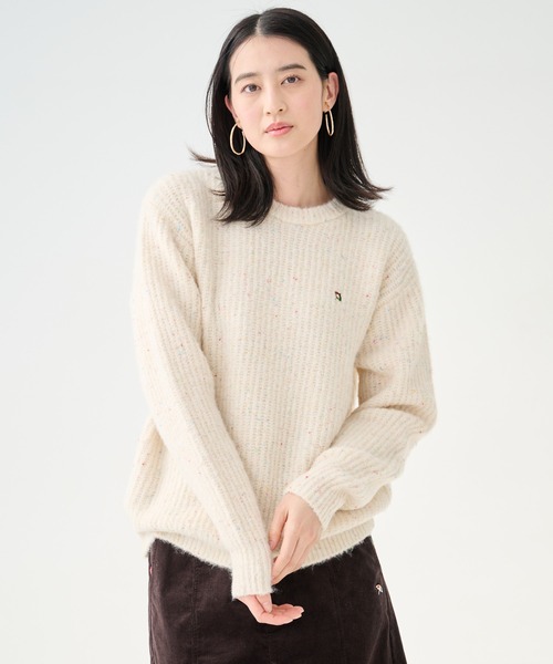 セール】カラーネップ シェア ローゲージニット プルオーバー（ニット