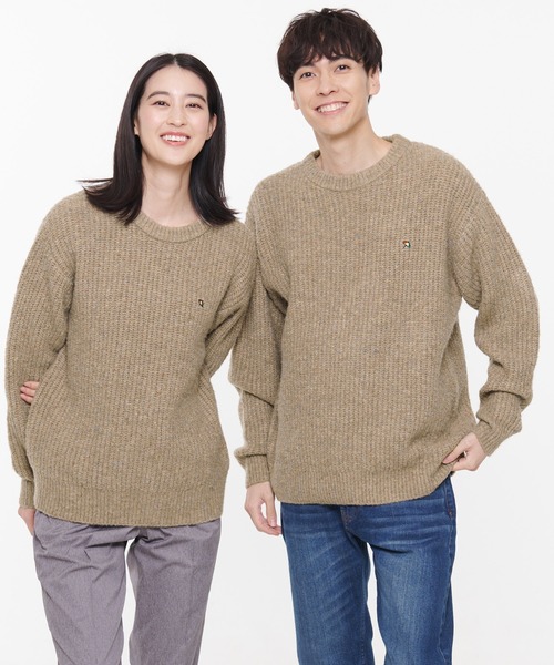 セール】カラーネップ シェア ローゲージニット プルオーバー（ニット