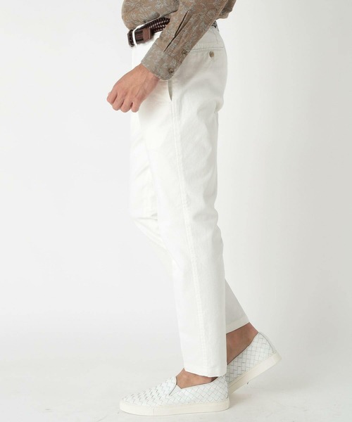 MEN'S BIGI（メンズビギ）の「ストレッチツイルテーパードパンツ（その他パンツ・メンズ・グリーン/ベージュ/ホワイト/ブラック・04/03/02/01）」の6枚目の写真