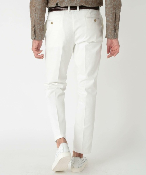 MEN'S BIGI（メンズビギ）の「ストレッチツイルテーパードパンツ（その他パンツ・メンズ・グリーン/ベージュ/ホワイト/ブラック・04/03/02/01）」の7枚目の写真
