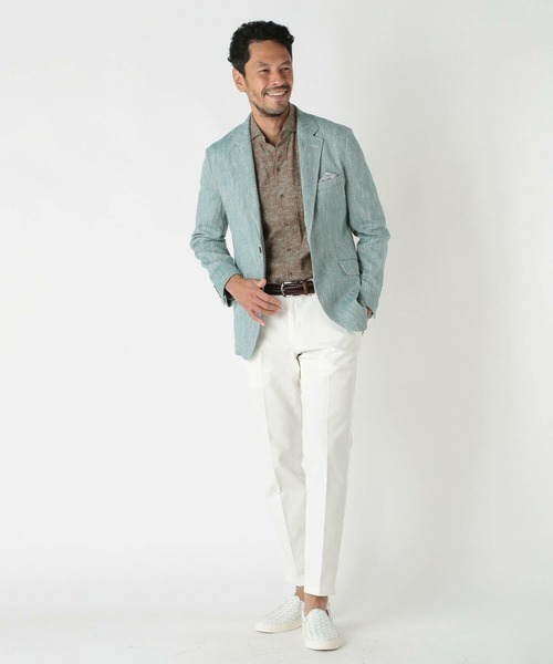 MEN'S BIGI（メンズビギ）の「ストレッチツイルテーパードパンツ（その他パンツ・メンズ・グリーン/ベージュ/ホワイト/ブラック・04/03/02/01）」の17枚目の写真