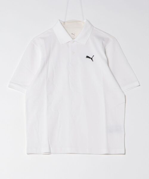 PUMA DRYCELL ホワイトポロシャツ Lサイズ 新品 メンズ US-L プーマ モイスチャーマネジメントモダン