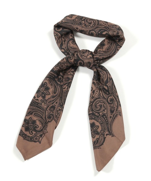 GLOBAL WORK（グローバルワーク）の「大判プリントスカーフ/253071（バンダナ/スカーフ・レディース・ホワイト/グリーン/ベージュ/ネイビー/オレンジ/ブルー/オレンジ系その他6/ホワイト系その他5/レッド/カーキ/ダークブラウン/ライトグレー/ブラウン系その他/ブラウン系その他7・ONE SIZE）」の7枚目の写真