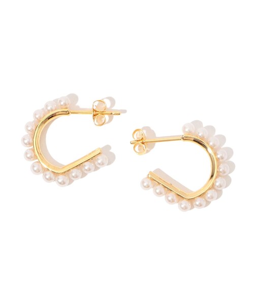 januka（ヤヌカ) Twin Pearl Earring(single) M | パール