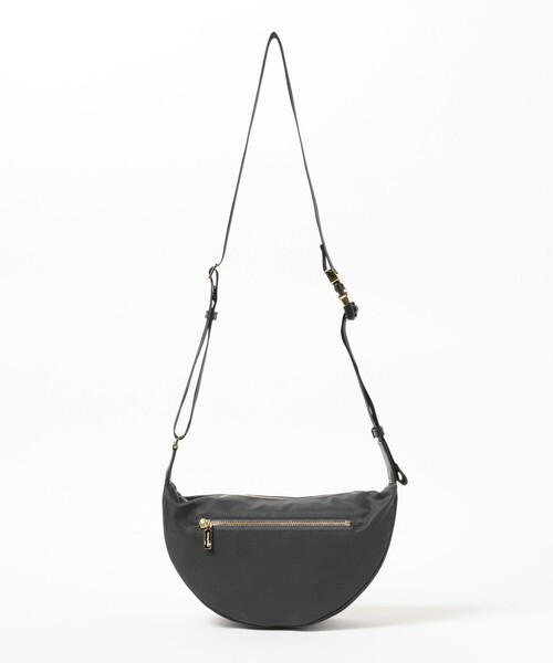 極美品 ヴィオラドーロ VIOLAd'ORO ボディバッグ シボレザー ブラック VIOLAd'ORO(ヴィオラドーロ)｜BIANCA ナイロンボディバッグ M