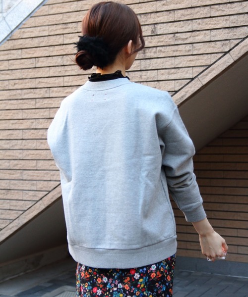 トレーナー スウェット MEYAME/メヤメ　ロゴエンブロイダリー スウェット　LOGO EMBROIDERY SWEAT レディース MEYAME トレーナー スウェット MEYAME/メヤメ ロゴエンブロイ