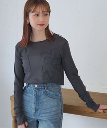 tiptop（ティップトップ）の「コード刺繍シアーロンT（Tシャツ/カットソー）」