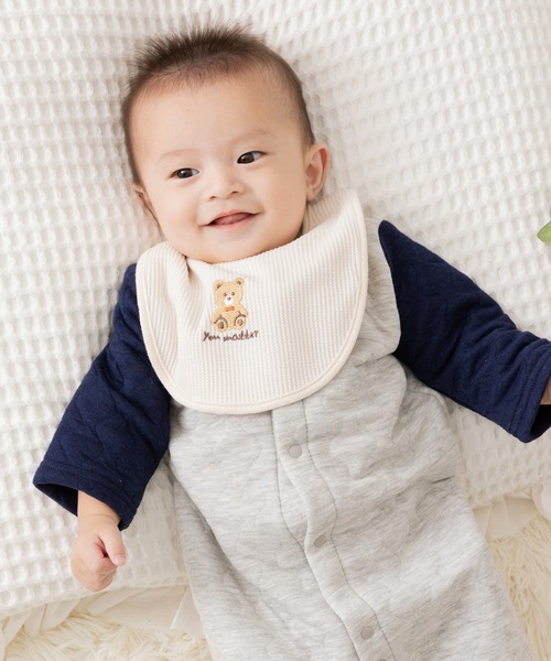 chil2(チルツー)の「刺繍入り ワッフルスタイ(スタイ/よだれかけ・キッズ・D/E/C/B/A/F・FREE)」の2枚目の写真