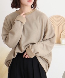 Rib knit long sleeve T-shirt / 畔編み長袖Tシャツ unisex