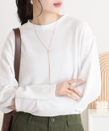Rib knit long sleeve T-shirt / 畔編み長袖Tシャツ unisex