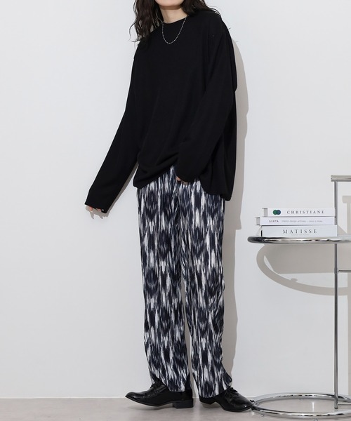 FUNALIVE(ファンアライブ)の「Rib knit long sleeve T-shirt / 畔編み長袖Tシャツ unisex(Tシャツ/カットソー・メンズ・ブラック/グレー/ブルー/ホワイト/ベージュ・M/XL/L)」の9枚目の写真