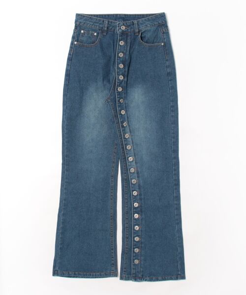 frunco（フランコ）の「【ZOZO限定】ドーナツ牡丹デザインデニムパンツ（デニムパンツ・レディース・ブルー・MEDIUM）」の13枚目の写真