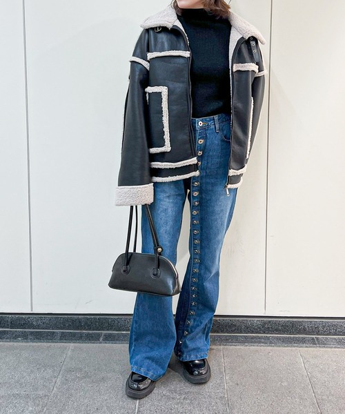 frunco（フランコ）の「【ZOZO限定】ドーナツ牡丹デザインデニムパンツ（デニムパンツ・レディース・ブルー・MEDIUM）」の8枚目の写真