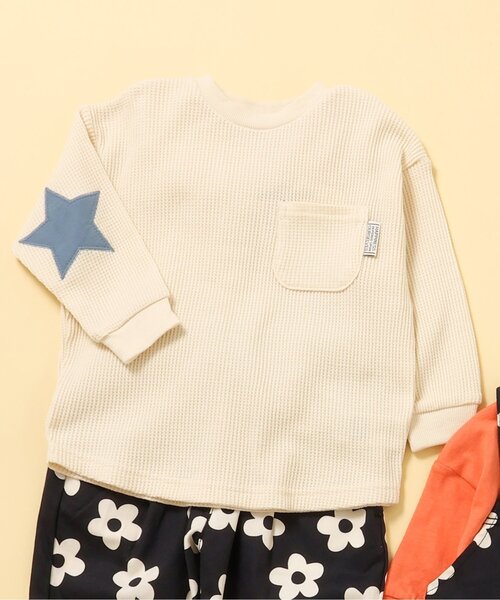 SOPHNET. エルボーパッチ ロンT Mサイズ REMI RELIEF / SP加工ピケ天竺