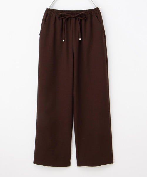 Honeys（ハニーズ）の「イージーストレートパンツ（スラックス・レディース・ネイビー/グリーン/ブラック/ライトベージュ/ブルー/ボルドー・L/LL/M/S）」の9枚目の写真