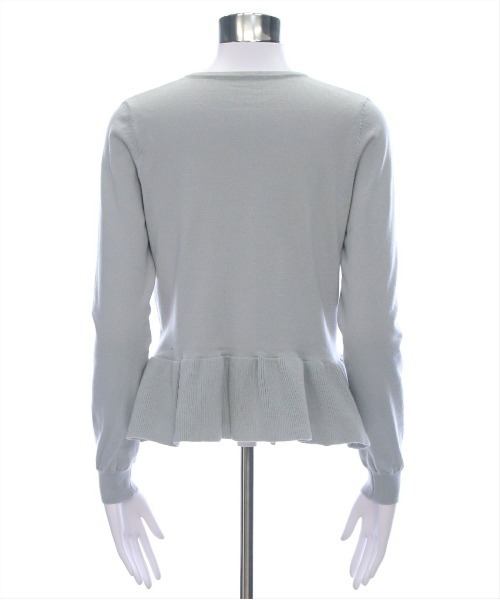 clear（クリア）の「ペプラムニットカーディガントップス[オフィスカジュアル]≪SS新作≫（ニット/セーター・レディース・アイボリー/ライトグレー/ピンク・F）」の14枚目の写真
