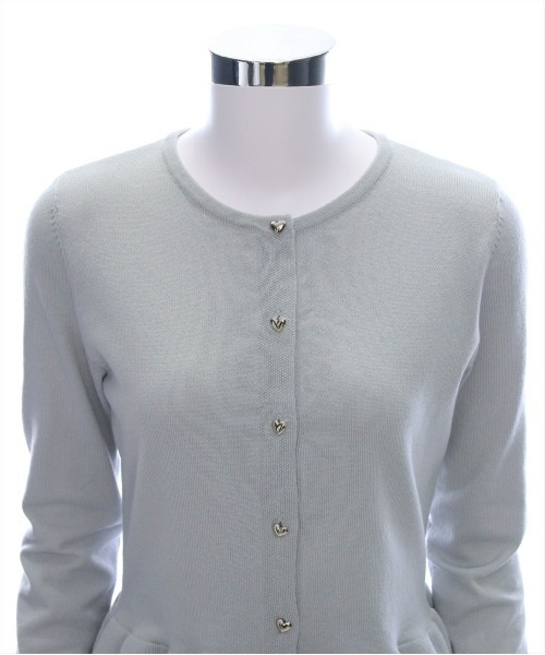 clear（クリア）の「ペプラムニットカーディガントップス[オフィスカジュアル]≪SS新作≫（ニット/セーター・レディース・アイボリー/ライトグレー/ピンク・F）」の15枚目の写真