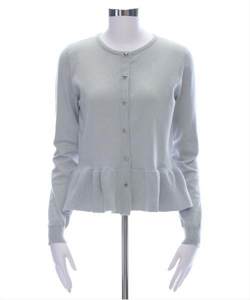 clear（クリア）の「ペプラムニットカーディガントップス[オフィスカジュアル]≪SS新作≫（ニット/セーター・レディース・アイボリー/ライトグレー/ピンク・F）」の20枚目の写真
