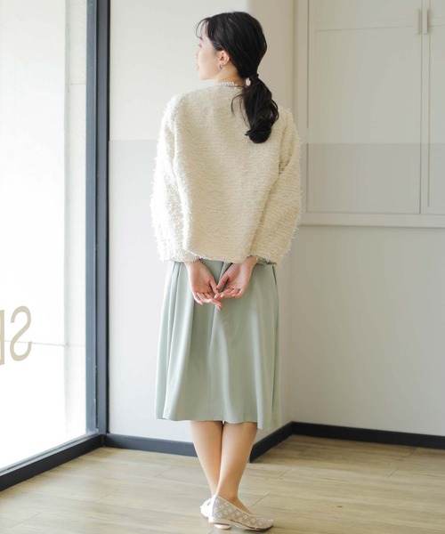 Gready Brilliant(グレディブリリアン)の「バックパールクルーネックAラインフレア(ワンピース・レディース・ブラック/イエロー系その他・FREE)」の19枚目の写真