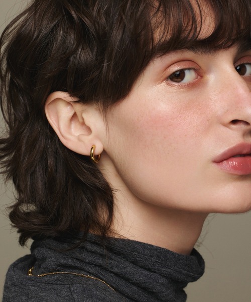 CENE（セネ）の「【CENE】セネ/ループピアス(small)（ピアス（両耳用）・レディース・シルバー/ゴールド・FREE）」の3枚目の写真