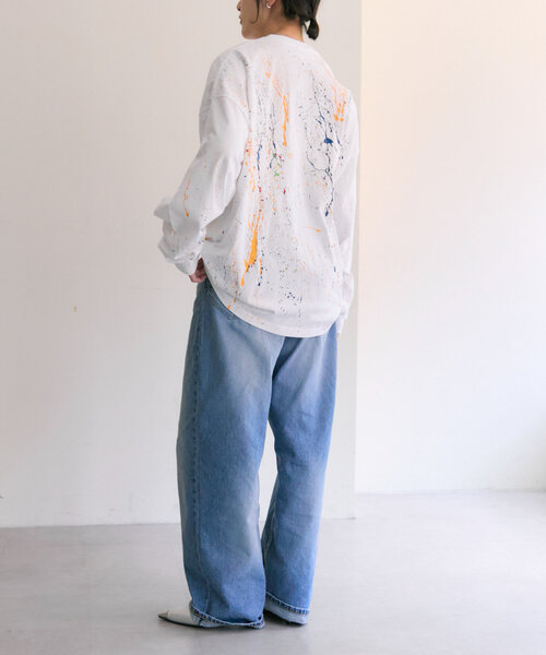 「ear PAPILLONNER」 長袖シャツ FREE ブルー系その他 レディース ear PAPILLONNER】デニムチュニックシャツ【SUM1 STYLE