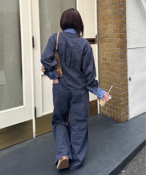 nemne store（ネンネストア）の「【keel】ウエストタグパンツ（その他パンツ・レディース・ネイビー/サックスブルー系・MEDIUM/SMALL）」の13枚目の写真