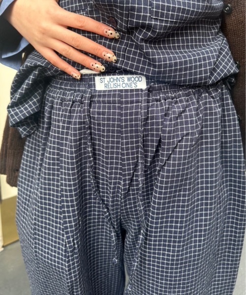 nemne store（ネンネストア）の「【keel】ウエストタグパンツ（その他パンツ・レディース・ネイビー/サックスブルー系・MEDIUM/SMALL）」の14枚目の写真