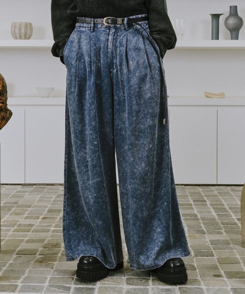 HARE（ハレ）の「【SET UP対応】TOROMIフェードトラウザー(HARE)（その他パンツ・メンズ・ブルー/グレー/ブラック・FREE）」の3枚目の写真