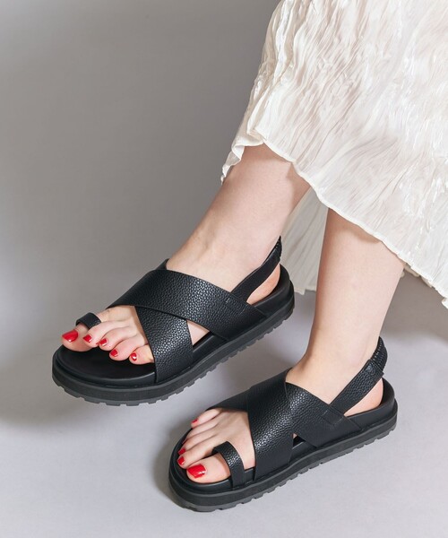 BEAUTY&YOUTH UNITED ARROWS(ビューティーアンドユースユナイテッドアローズ)の「ビッグクロス バックストラップ サンダル(サンダル・レディース・オフホワイト/ブラック/ブラウン・38/36/37)」の17枚目の写真