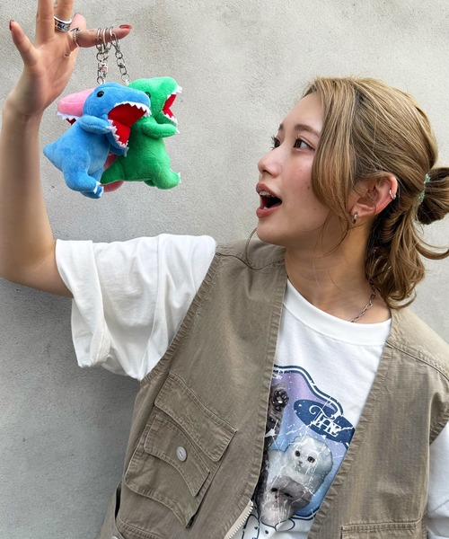 DOUBLE NAME（ダブルネーム）の「【m:rex】ぬいぐるみキーホルダー（キーホルダー・レディース・グリーン/ピンク/ブルー/レッド/イエロー/パープル・FREE）」の20枚目の写真