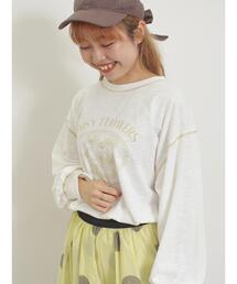Samansa Mos2 | 配色ステッチプリントアソートロングTシャツ(Tシャツ/カットソー)