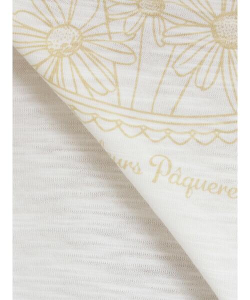 Samansa Mos2(サマンサ モスモス)の「配色ステッチプリントアソートロングTシャツ(Tシャツ/カットソー・レディース・ブラック/ブルー/オフホワイト/グレー・F)」の10枚目の写真