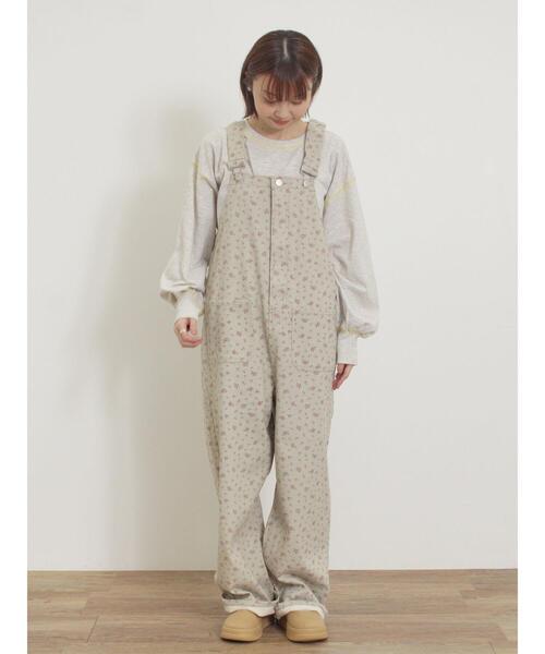 Samansa Mos2(サマンサ モスモス)の「配色ステッチプリントアソートロングTシャツ(Tシャツ/カットソー・レディース・ブラック/ブルー/オフホワイト/グレー・F)」の17枚目の写真