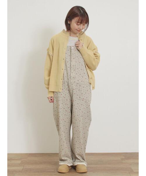 Samansa Mos2(サマンサ モスモス)の「配色ステッチプリントアソートロングTシャツ(Tシャツ/カットソー・レディース・ブラック/ブルー/オフホワイト/グレー・F)」の19枚目の写真