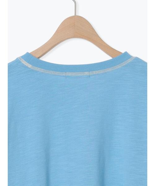 Samansa Mos2(サマンサ モスモス)の「配色ステッチプリントアソートロングTシャツ(Tシャツ/カットソー・レディース・ブラック/ブルー/オフホワイト/グレー・F)」の5枚目の写真