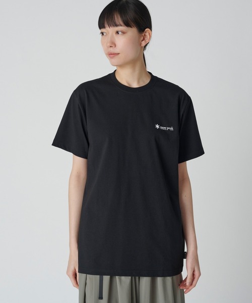 Snow Peak(スノーピーク)の「Snow Peak Logo T-Shirt ロゴTシャツ(Tシャツ/カットソー・メンズ・ブルー/ブラック/ホワイト・1/S/M/L/XL/XXL)」の3枚目の写真