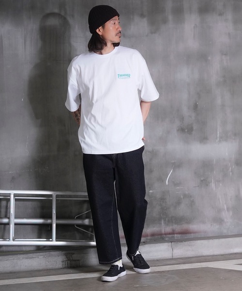 THRASHER(スラッシャー)の「DIAMOND LOGO S/S T-SHIRTS/スラッシャーダイアモンドロゴバックプリントTシャツ(Tシャツ/カットソー・メンズ・ブラック/ホワイト/グリーン/アッシュグレー/ベージュ・MEDIUM/LARGE/X-LARGE)」の6枚目の写真