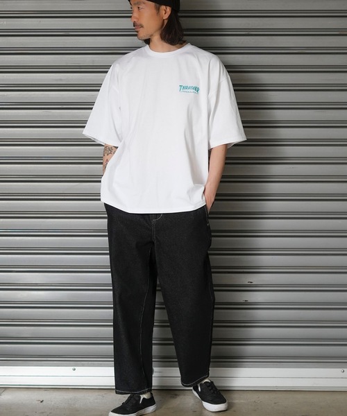 THRASHER(スラッシャー)の「DIAMOND LOGO S/S T-SHIRTS/スラッシャーダイアモンドロゴバックプリントTシャツ(Tシャツ/カットソー・メンズ・ブラック/ホワイト/グリーン/アッシュグレー/ベージュ・MEDIUM/LARGE/X-LARGE)」の11枚目の写真