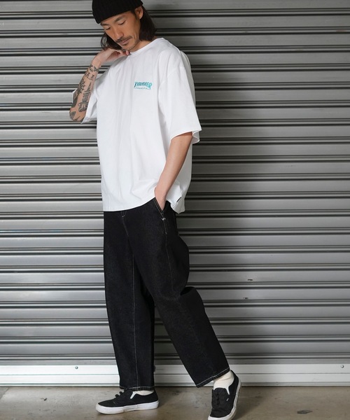 THRASHER(スラッシャー)の「DIAMOND LOGO S/S T-SHIRTS/スラッシャーダイアモンドロゴバックプリントTシャツ(Tシャツ/カットソー・メンズ・ブラック/ホワイト/グリーン/アッシュグレー/ベージュ・MEDIUM/LARGE/X-LARGE)」の12枚目の写真