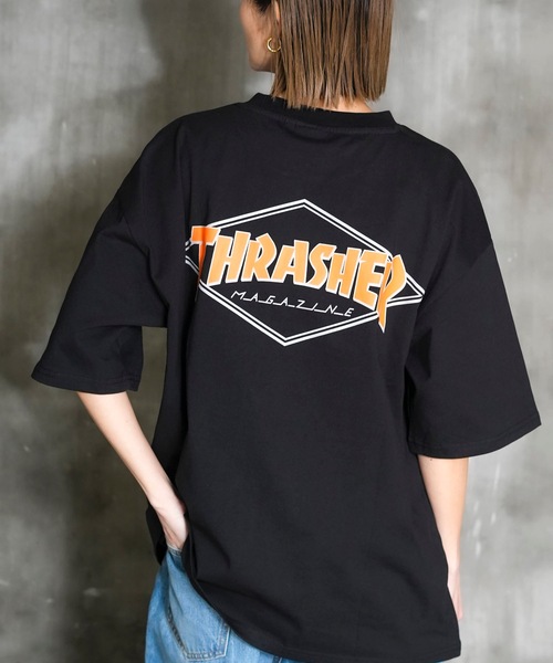 THRASHER(スラッシャー)の「DIAMOND LOGO S/S T-SHIRTS/スラッシャーダイアモンドロゴバックプリントTシャツ(Tシャツ/カットソー・メンズ・ブラック/ホワイト/グリーン/アッシュグレー/ベージュ・MEDIUM/LARGE/X-LARGE)」の19枚目の写真
