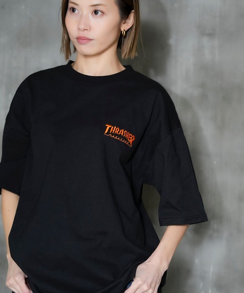 THRASHER(スラッシャー)の「DIAMOND LOGO S/S T-SHIRTS/スラッシャーダイアモンドロゴバックプリントTシャツ(Tシャツ/カットソー・メンズ・ブラック/ホワイト/グリーン/アッシュグレー/ベージュ・MEDIUM/LARGE/X-LARGE)」の20枚目の写真