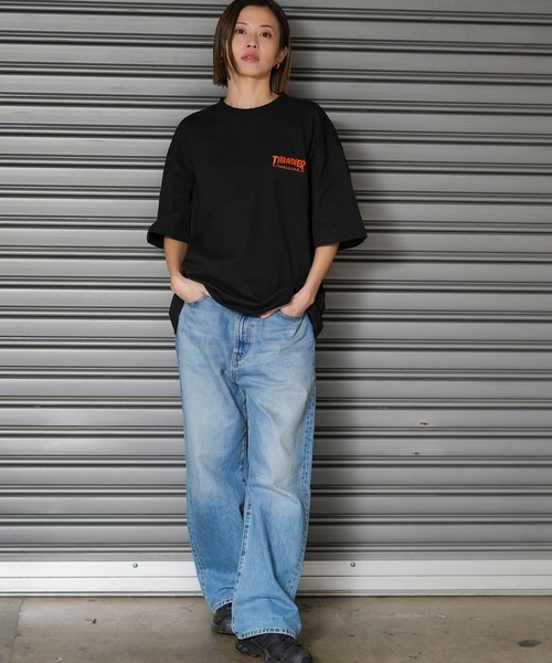 THRASHER(スラッシャー)の「DIAMOND LOGO S/S T-SHIRTS/スラッシャーダイアモンドロゴバックプリントTシャツ(Tシャツ/カットソー・メンズ・ブラック/ホワイト/グリーン/アッシュグレー/ベージュ・MEDIUM/LARGE/X-LARGE)」の21枚目の写真