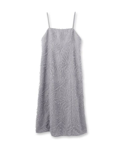 INDIVI（インディヴィ）の「【トレンド素材】シアーカットジャカード キャミワンピース（ワンピース・レディース・ライトグレー/ブラック・38/34/05/15 /13）」の3枚目の写真